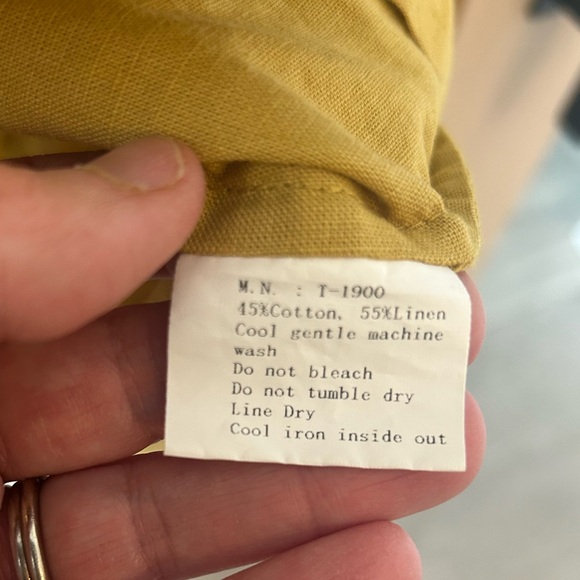 Minibee Women’s Floral Cottage Embroidered Yellow
Cotten/Linen Spring Dress, Med - Picture 3 of 3